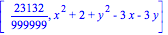 [23132/999999, x^2+2+y^2-3*x-3*y]
